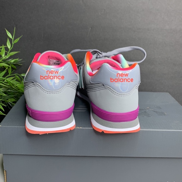 New Balance Kids 574 Classic Steel Bali Blue - Picture 7 of 10